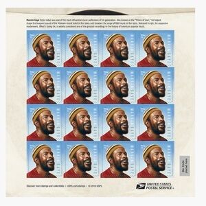 Marvin Gaye USPS Stamp Sheet (2019 – Discontinued)